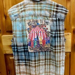 Welcome to the sh*t show Flannel Vest MEDIUM